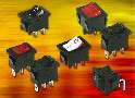 Rocker Switches come in various actuator colors and styles.