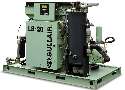 Stationary Air Compressor utilizes microprocessor control.