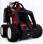 Utility Loader features independent 4-wheel drive system.