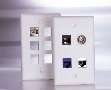 Wallplate Connectors reduce signal loss of coaxial cable.