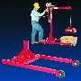 Davit Cranes offer wheel bases for portability.