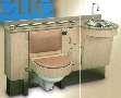 Toilet/Lavatory Combination meets ADA compliance code.