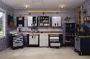 Garage Organizer creates organized work environment.