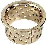 Perforated Bronze Bushings increase lubrication intervals.