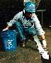 Patching Compound protects concrete floors.