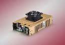 Power Supply offers fan-cooled operation and quad outputs.