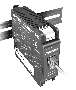 Microservers mount on standard 35 mm DIN rail.