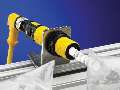 Ultrasonic Sensor is programmable from 1.2 to 12 in.