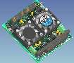 PC card converts DC voltages for bus use.