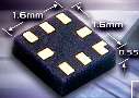 Multi-Terminal Logic Package measures 1.6 x 1.6 x 0.55 mm.