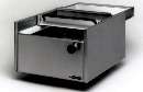 Drawers provide two functions in one unit.