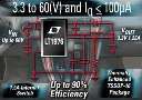 Switching Regulator features low 100 µA quiescent current.