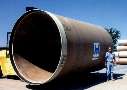 Pipe has 110 in. diameter.