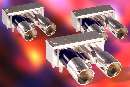 RF connectors are suited for vehicle applications.
