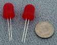 LED is available with red or green AlInGaP die.