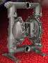 Diaphragm Pump is constructed of stainless steel.
