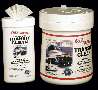 Presaturated Wipes safely clean grease, oil, and grime.
