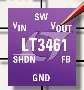 Step-Up DC/DC Converter has Schottky diode and soft start.