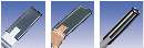 Vinyl Grips are offered in rectangular and round shapes.