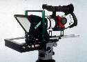 Teleprompter accommodates mini DV cameras and camcorders.