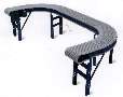 Modular Conveyor enables multiple curves.