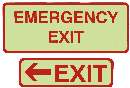 Photoluminescent Signs exceed APTA safety requirements.