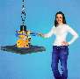Vacuum Lifter handles metal plates and sheets.