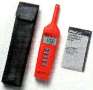 Meter measures temperature and relative humidity.