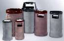 Receptacles offer lightweight durability.