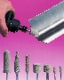 Abrasive Points blend and finish welded fabrications.