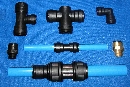 Push-Fit Fittings suit compressed air systems.
