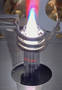 Spectrometer uses ETV for solid material analysis.