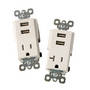 USB Charger features tamper-resistant receptacle.