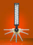 Glass Thermometer features adjustable angle.