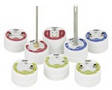 Palm-Sized Data Loggers record temperature and humidity.