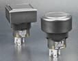 IP65 Pushbuttons offer brushed chrome cap/bezel option.