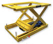 Scissor Lift Table utilizes electric belt drive.