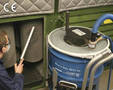 Heavy-Duty HEPA Vacuum moves more material with less wear.
