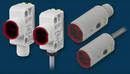 Compact Photoelectric Sensors integrate background suppression.