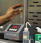 Infrared Analyzer measures oil in off-shore drill cuttings.