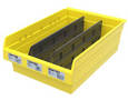 Plastic Storage Bins feature wide hopper front for easy access.