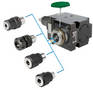 Base Holder accepts standard CAPTO/PSC adapters.