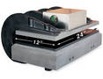 Pneumatic Press Style Cutter handles large sample preparation.