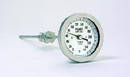 Bimetal Thermometers feature 316SS case, fitting, and stem.