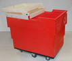 Recycling Cart features durable, single-piece base.