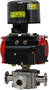 Stainless Steel Ball Valve features direct mounted actuator.