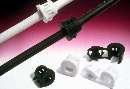Strain-Relief Bushings work with round wires and cables.