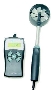 Thermo-Anemometer displays 2 parameters simultaneously.