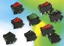 Power Rocker Switches offer snap-in mounting.
