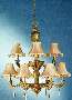 Chandelier conveys European craftsmanship.